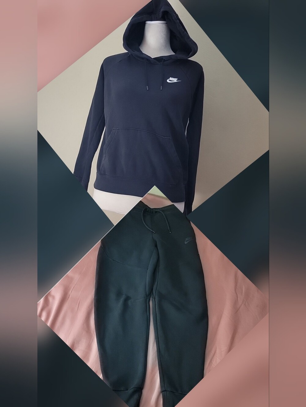 Set Nike Black Hoodie with Jogger Pants FIRM PRICE